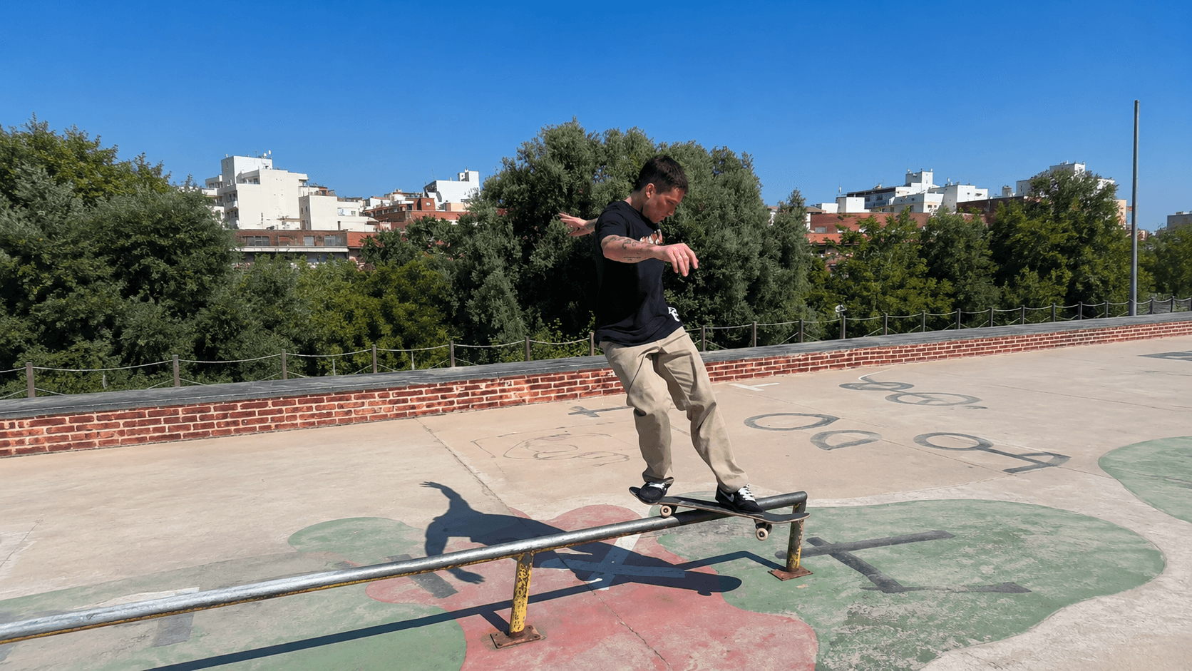 Stephen Lawyer grinding a rail
